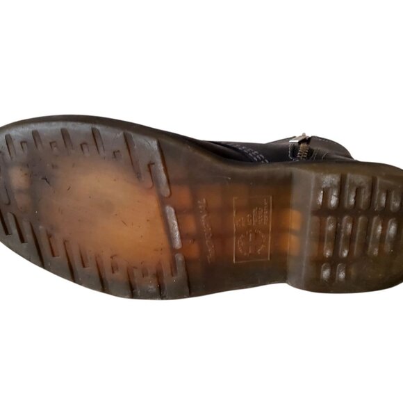 Dr Martens Black Leather Boots Made in Thailand Sz 10 US M/ 11 US L - Picture 4 of 11